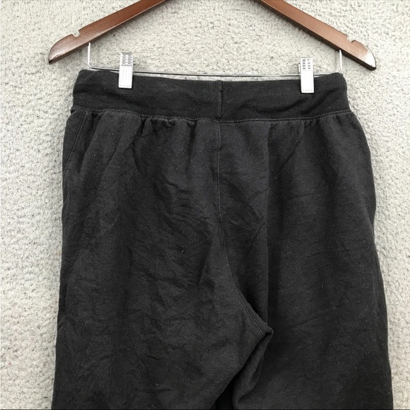 Champion 1990s Vintage Fit Sweatpants Adult Medium Black Pull On Joggers Mens - Picture 6 of 12
